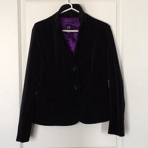 GAP Black Velvet Blazer